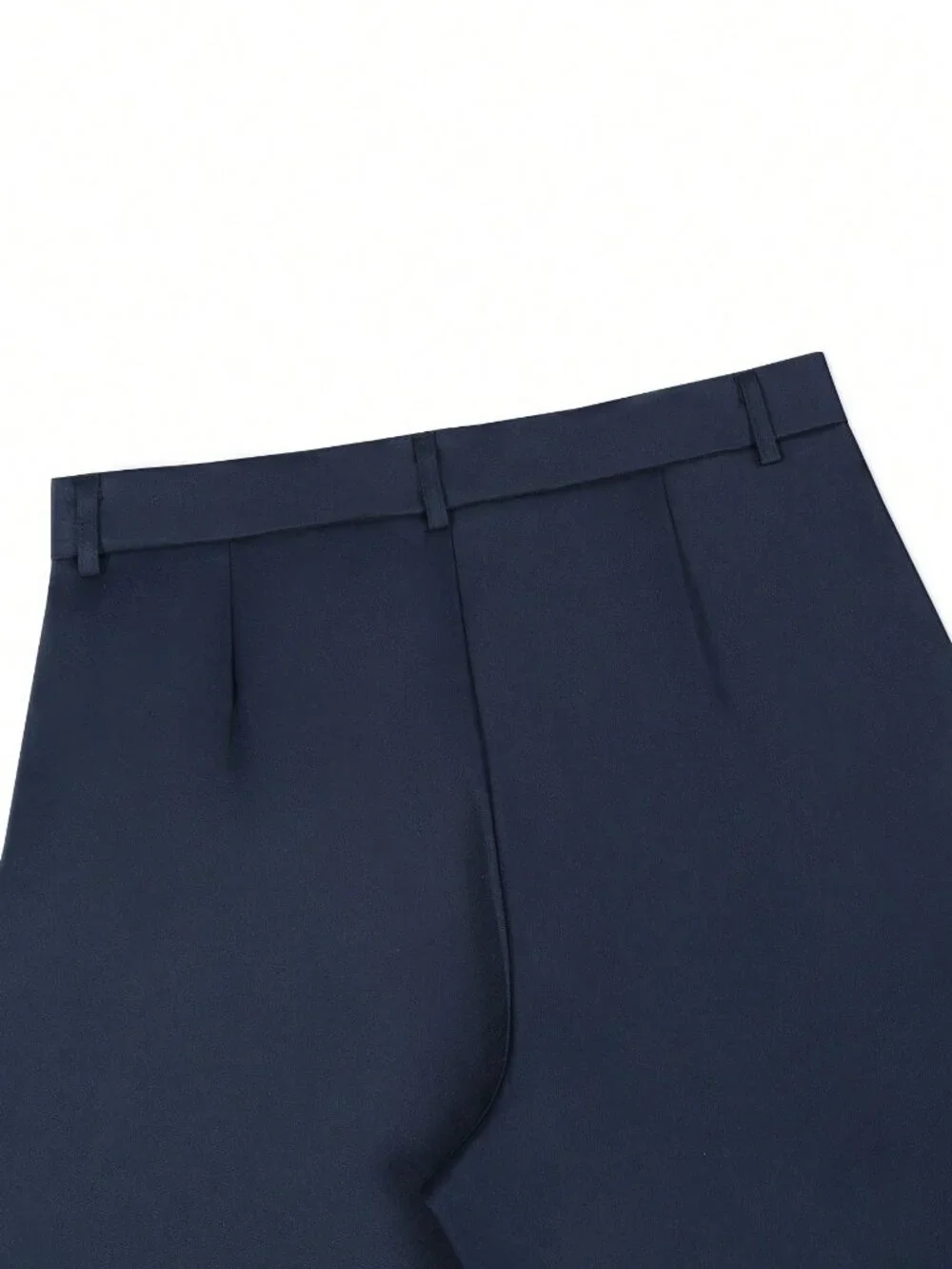 Navy Blue Casual Men's Wide Leg Pants